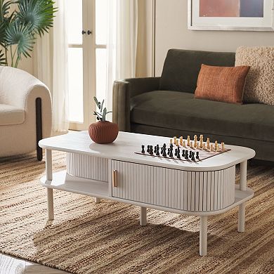 Safavieh Tealla 2 Tambour Door Coffee Table