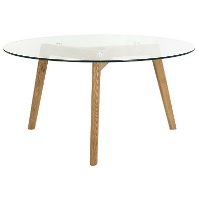 Safavieh Marjoram Round Glass Coffee Table