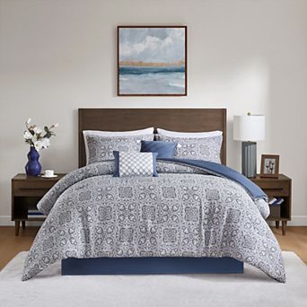 Madison Park Potter 6 pc Comforter Set with Coordinating Throw Pillows