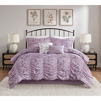 Madison Park Nixie 6 pc Comforter Set with Coordinating Throw Pillows