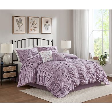 Madison Park Nixie 6 pc Comforter Set with Coordinating Pillows