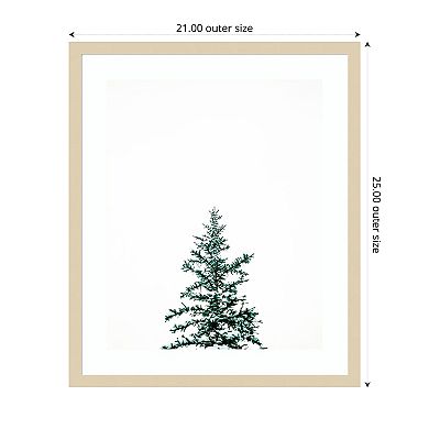 Winter Trees V By Justine Milton Wood Framed Wall Art Print