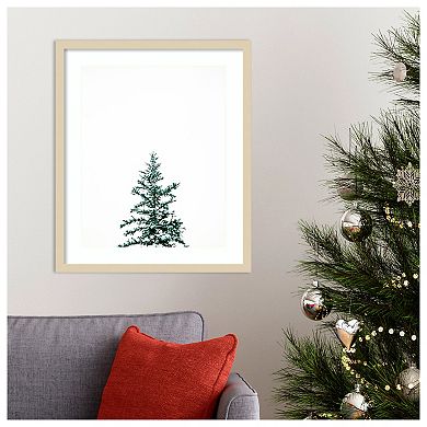 Winter Trees V By Justine Milton Wood Framed Wall Art Print