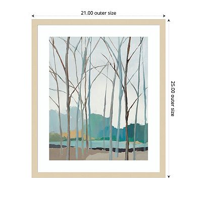 Winter Trees Ii By Isabelle Z Wood Framed Wall Art Print