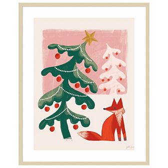 Retro Holiday Iii By Janelle Penner Wood Framed Wall Art Print