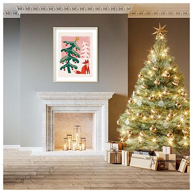 Retro Holiday Iii By Janelle Penner Wood Framed Wall Art Print