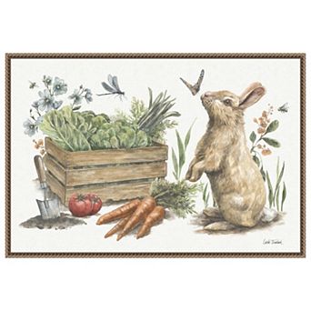 Garden Patch X By Leslie Trimbach Framed Canvas Wall Art Print