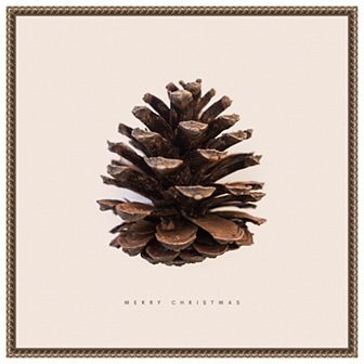 Merry Christmas No 1 By Florent Bodart Framed Canvas Wall Art Print