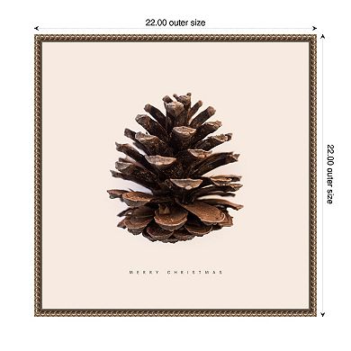 Merry Christmas No 1 By Florent Bodart Framed Canvas Wall Art Print