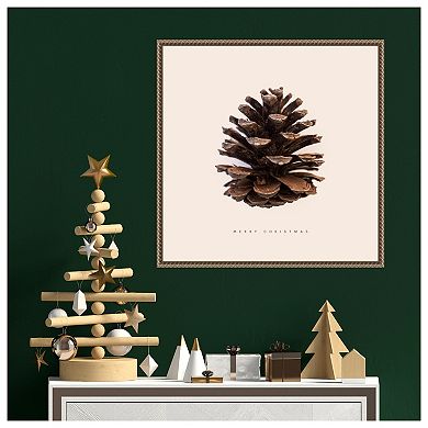 Merry Christmas No 1 By Florent Bodart Framed Canvas Wall Art Print