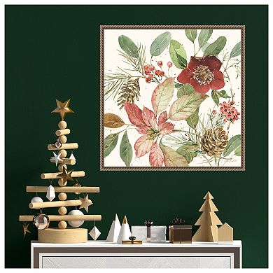 Winter Blooms Ii By Lisa Audit Framed Canvas Wall Art Print