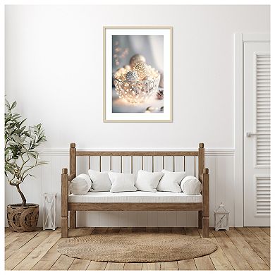 Grey Bowl Still Life By Treechild Wood Framed Wall Art Print