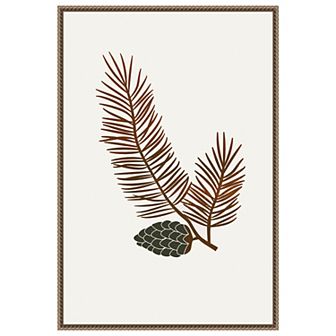 Pine By Kubistika Framed Canvas Wall Art Print