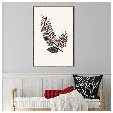 Pine By Kubistika Framed Canvas Wall Art Print
