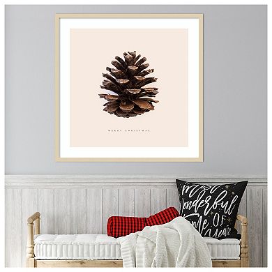 Merry Christmas No 1 By Florent Bodart Wood Framed Wall Art Print