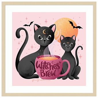 Witches Brew By Gia Graham Wood Framed Wall Art Print