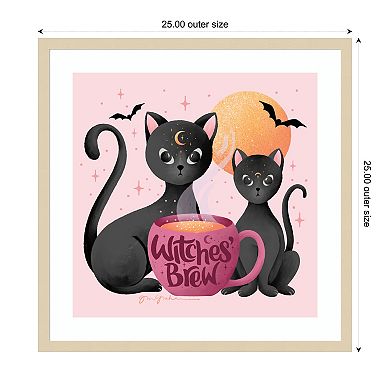 Witches Brew By Gia Graham Wood Framed Wall Art Print