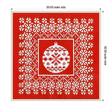 Fair Isle Snowflake V By Chariklia Zarris Framed Canvas Wall Art Print