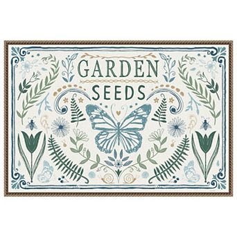 Garden Tones I By Anne Tavoletti Framed Canvas Wall Art Print