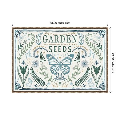 Garden Tones I By Anne Tavoletti Framed Canvas Wall Art Print