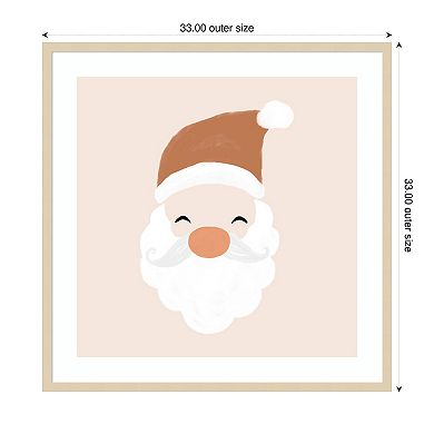 Santa By Orara Studio Wood Framed Wall Art Print