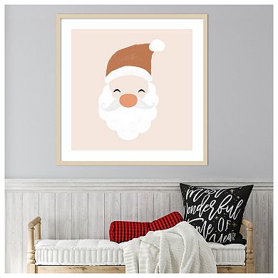 Santa By Orara Studio Wood Framed Wall Art Print