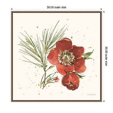 Winter Blooms V By Lisa Audit Framed Canvas Wall Art Print