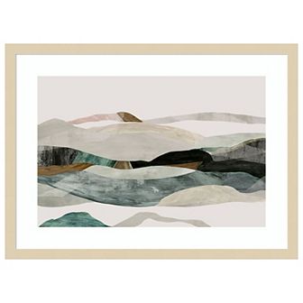 Winter In The Mountains By Pi Studio Wood Framed Wall Art Print