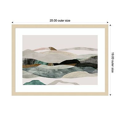 Winter In The Mountains By Pi Studio Wood Framed Wall Art Print