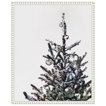 Disco Christmas Tree I By Victoria Barnes Framed Canvas Wall Art Print
