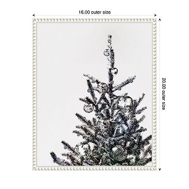 Disco Christmas Tree I By Victoria Barnes Framed Canvas Wall Art Print