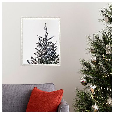 Disco Christmas Tree I By Victoria Barnes Framed Canvas Wall Art Print