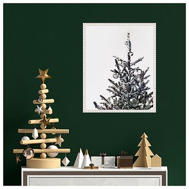 Disco Christmas Tree I By Victoria Barnes Framed Canvas Wall Art Print