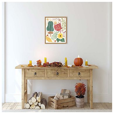 Mod Harvest Ii By Veronique Charron Framed Canvas Wall Art Print