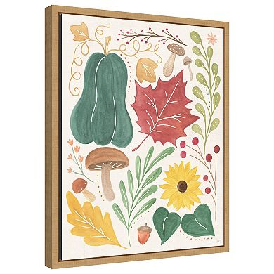 Mod Harvest Ii By Veronique Charron Framed Canvas Wall Art Print