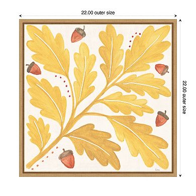 Mod Harvest Vii By Veronique Charron Framed Canvas Wall Art Print