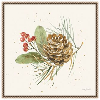 Winter Blooms Vi By Lisa Audit Framed Canvas Wall Art Print
