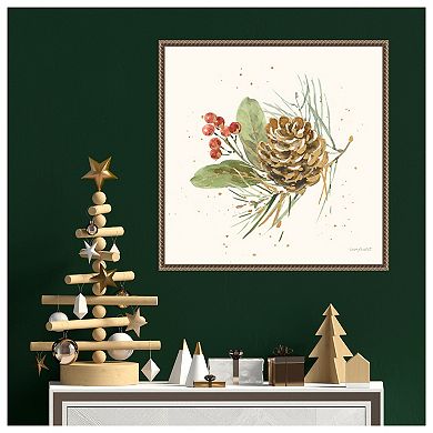 Winter Blooms Vi By Lisa Audit Framed Canvas Wall Art Print
