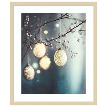 Beautiful Easter Eggs By Treechild Wood Framed Wall Art Print