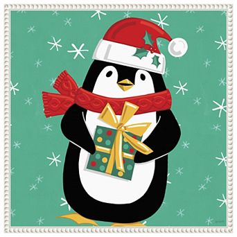 Festive Christmas Iv By Anne Tavoletti Framed Canvas Wall Art Print