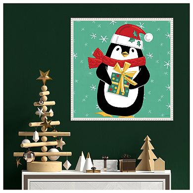 Festive Christmas Iv By Anne Tavoletti Framed Canvas Wall Art Print