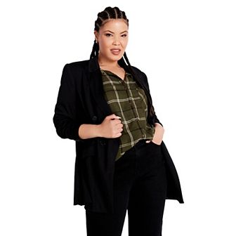Avenue Women's Plus Size Kylee Plaid Shirt