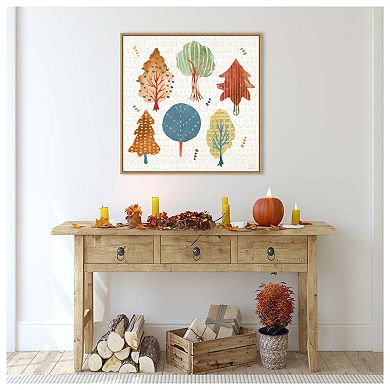 Harvest Whimsy Ii By Dina June Framed Canvas Wall Art Print