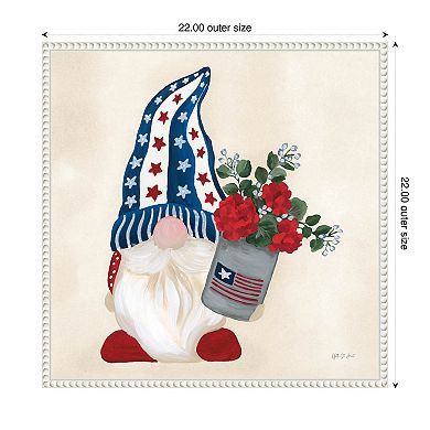 American Gnome V By Yvette St. Amant Framed Canvas Wall Art Print