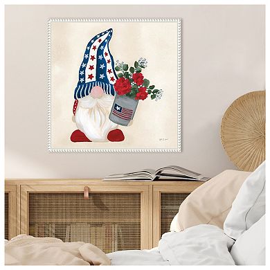 American Gnome V By Yvette St. Amant Framed Canvas Wall Art Print