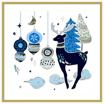 Goodnight Reindeer Ii By Melissa Wwood Framed Wall Art Print