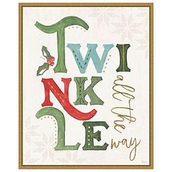 Elegant Holiday Vii By Veronique Charron Framed Canvas Wall Art Print