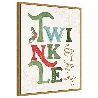 Elegant Holiday Vii By Veronique Charron Framed Canvas Wall Art Print