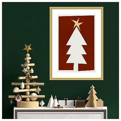 Oh Silent Night By Kubistika Wood Framed Wall Art Print