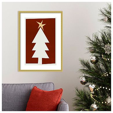 Oh Silent Night By Kubistika Wood Framed Wall Art Print